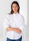 Edith 25 1/2" Rouched Sleeves Blouse