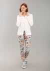 Canovas Print 28'' Straight Pant,5 Pockets & Rolled Up Cuffs