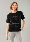 Amari 23 1/2'' T-Shirt With Writing Embroidery