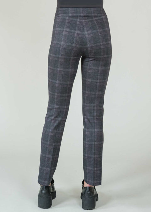 Marielle Plaid 28" Straight Ankle Pant