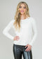 Miranda Fabric 22 1/2" Round Neck Long Sleeves Sweater