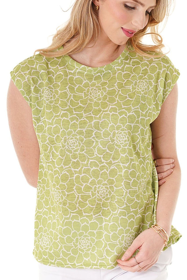 Floral Button Back T-Shirt