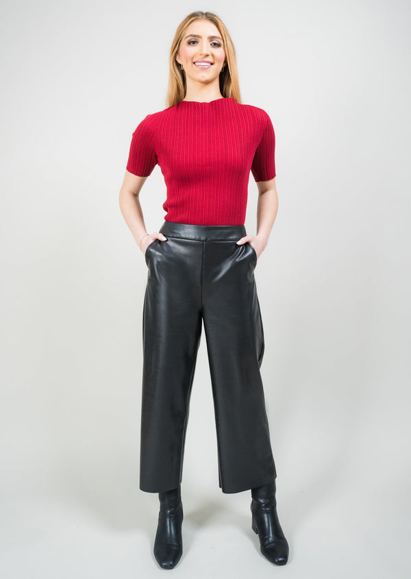 ARDEN PLEATHER 25" Wide Crop Pant