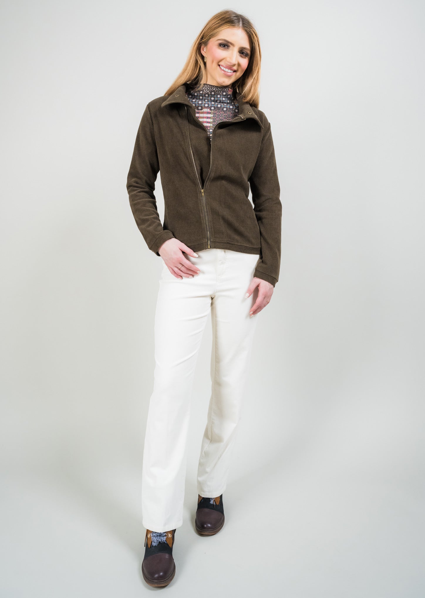 Asymmetrical Zip Jacket With Snap Detail – Lisette L Montreal - USA