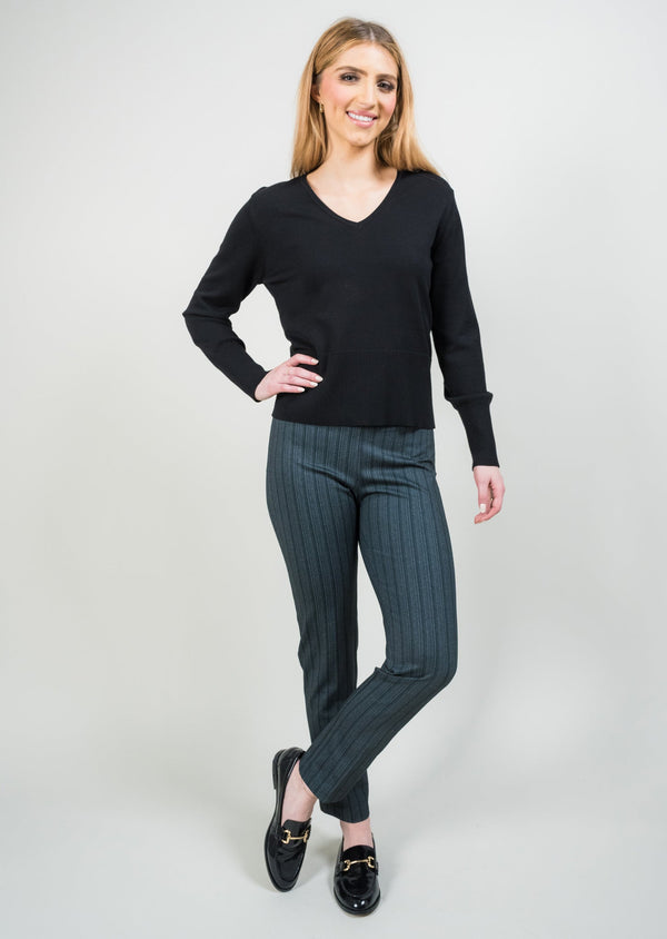 Cypress Herringbone 28" Slim Ankle Pant