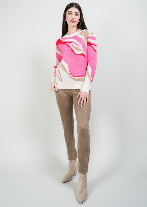 Elena Suede 28" Slim Ankle Pant