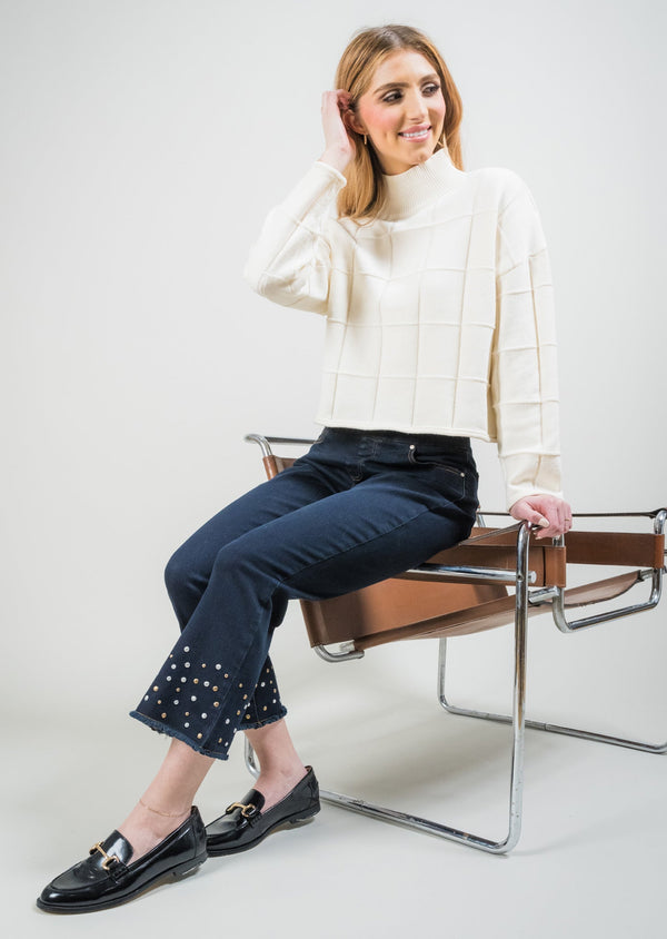 ROWAN DENIM 28" Metallic Kickflair Jean