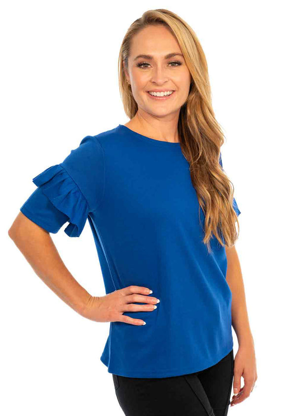 Cobalt Tie back T-Shirt