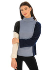 Color block  turtleneck