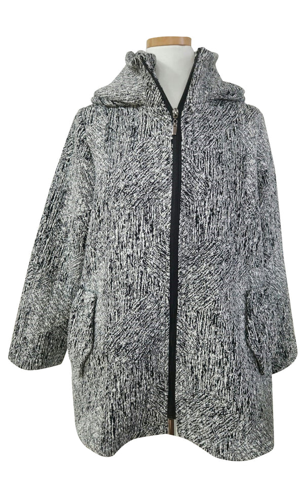 Pencil Scratch Print New Coat