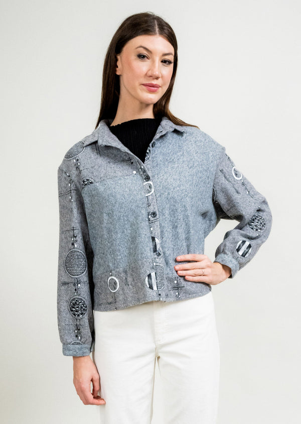 YOKE BACK BUTTON FRONT PANEL JACKET