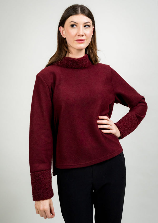 SOLID SHERPA MOCKNECK