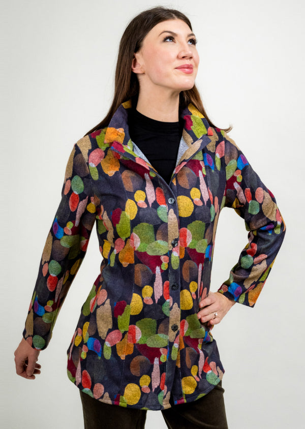 BUTTON FRONT A-LINE JACKET
