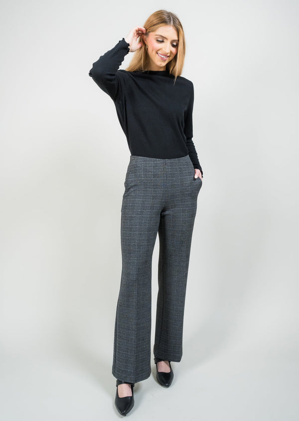 Waverley Plaid 31" Wide Leg Pant with Novelty Pockets