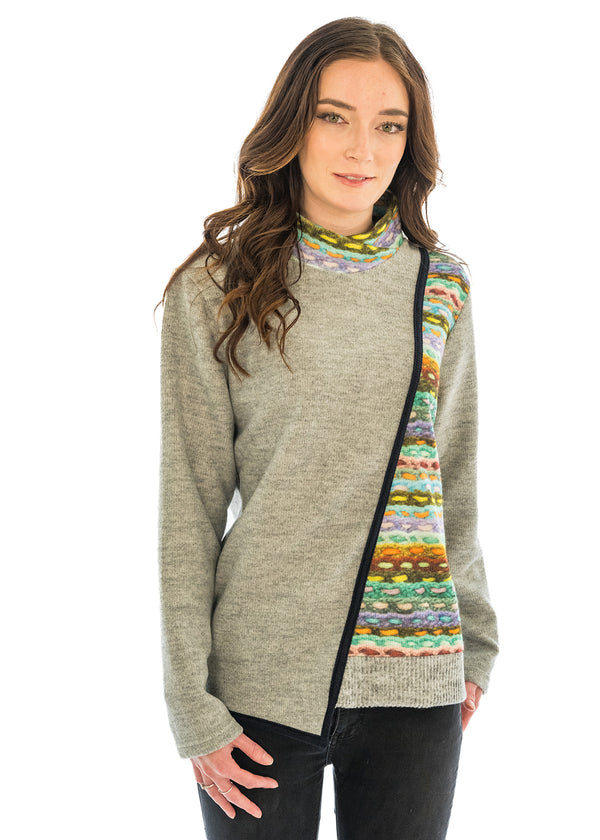 Printed Mock Side Inset Tunic