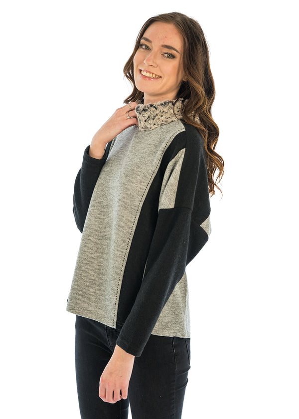 Fur Detail Swing Top