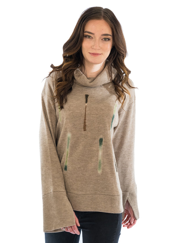 Felted Top with Split Sleeve Detail