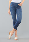 Hailey Denim 25'' Thinny Crop Pant With Glitter