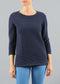 Casey 25" Knitted Sweater With "U" Neck
