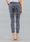 Moonstone Print 28'' Ankle Pant W/Pockets & Piping